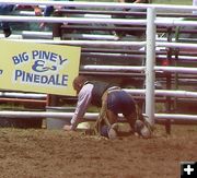 Jake Larson hurt. Photo by Pinedale Online.