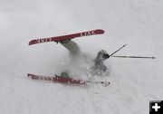 Skier Crash. Photo by Clint Gilchrist, Pinedale Online.