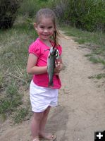 Hannahs fish. Photo by Dawn Ballou, Pinedale Online.