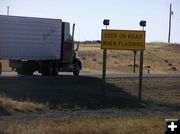 Wildlife on road warning. Photo by Pinedale Online.