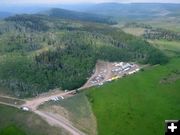 Horse Creek Fire firecamp. Photo by Bridger-Teton National Forest.