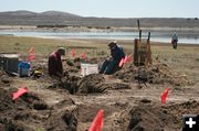 Backhoe Trench. Photo by Dawn Ballou, Pinedale Online.