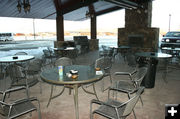 Outside Patio. Photo by Dawn Ballou, Pinedale Online.