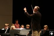 Craig Sheppard, band director. Photo by Pam McCulloch, Pinedale Online.