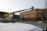 Lift truck. Photo by Dawn Ballou, Pinedale Online.