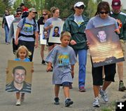 A solemn stroll. Photo by Travis Pearson, Pinedale Roundup.