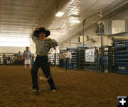 Calf Roping. Photo by Dawn Ballou, Pinedale Online.