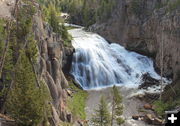 Gibbon Falls. Photo by Fred Pflughoft.