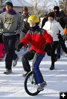 Three miles on a uni-what?. Photo by Travis Pearson, Pinedale Roundup.