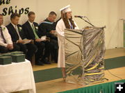 Valedictorian Emily Sikorski. Photo by Bob Rule, KPIN 101.1 FM Radio.