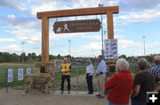 Dedication. Photo by Dawn Ballou, Pinedale Online.