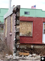 Used to be log front. Photo by Dawn Ballou, Pinedale Online.