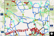 I-80 Closed... again. Photo by WYDOT.