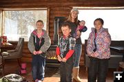 Volunteers Dressing at the Fire. Photo by Terry Allen.