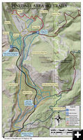 X-C Ski Trail Map. Photo by Nordic Ski Trail map courtesy Sublette County Recreation Board..