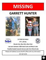 Missing youth. Photo by Sublette County Sheriff's Office.