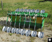 Ceremonial shovels. Photo by Dawn Ballou, Pinedale Online.