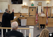 County Clerk Carrie Long. Photo by Dawn Ballou, Pinedale Online.